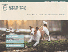 Tablet Screenshot of eastauroraveterinaryhospital.com